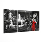 Marilyn Monroe at the Bar Mega Glass Wall Art.